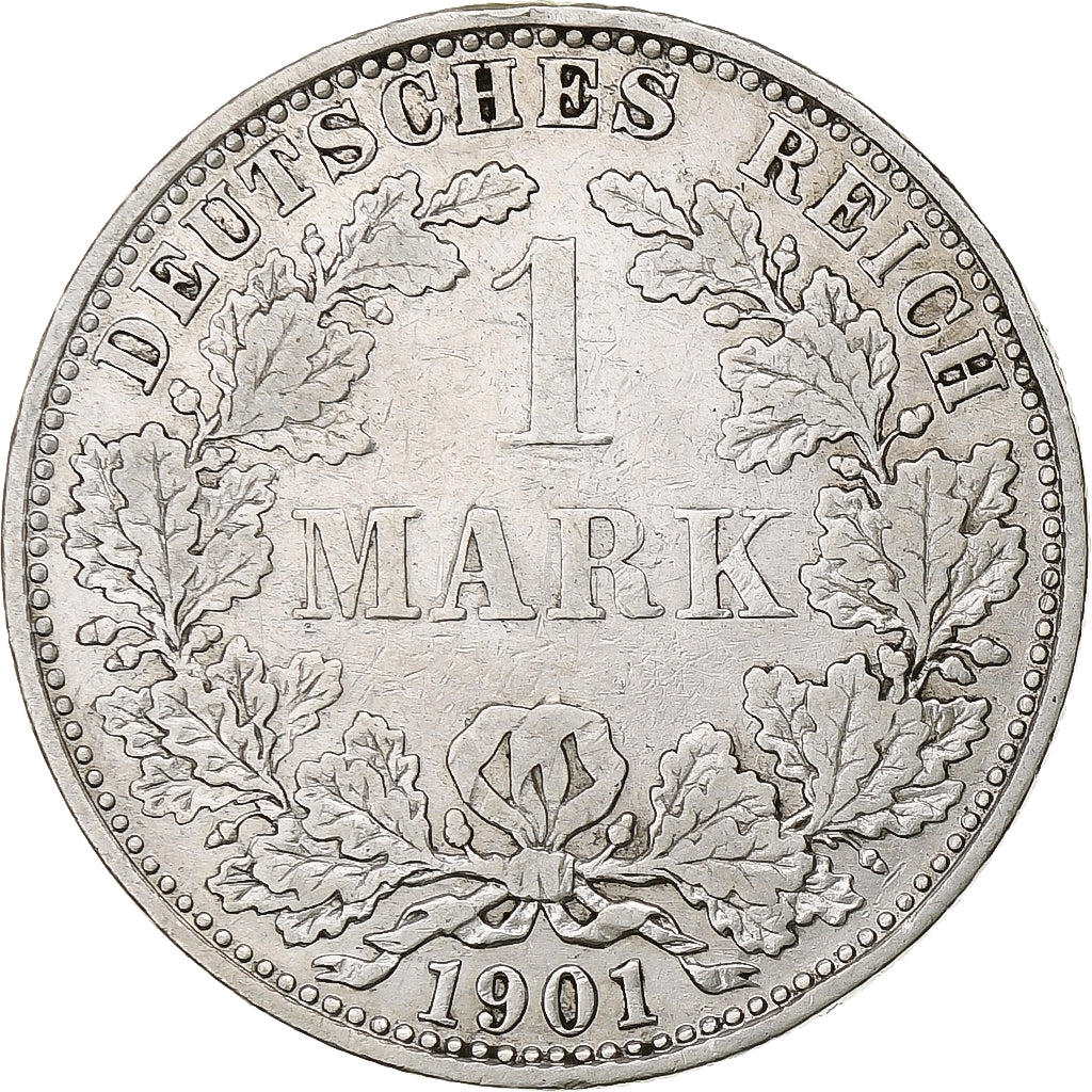 Münze, GERMANY - EMPIRE, Wilhelm II, Mark, 1901, Berlin, SS, Silber, KM:14