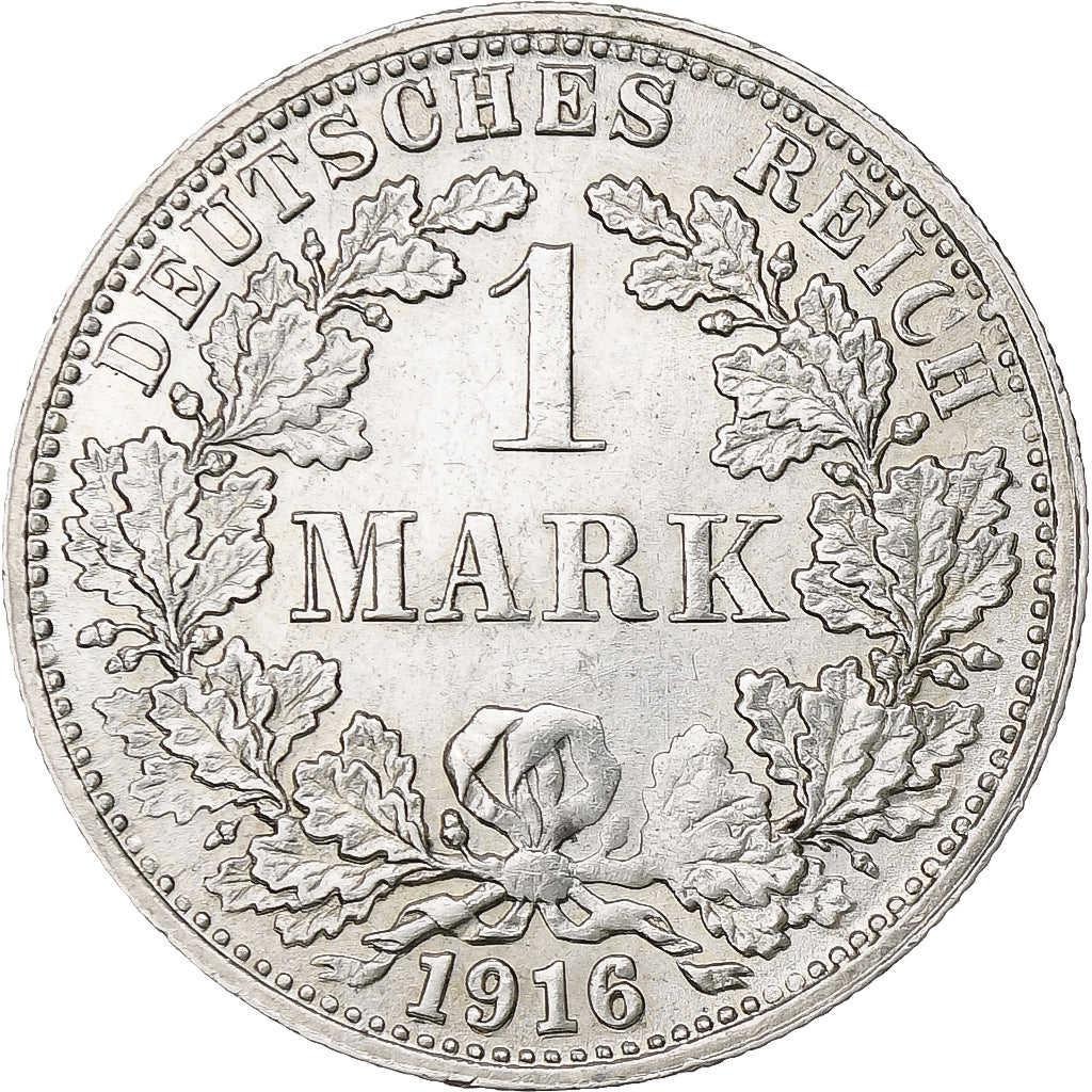 Monnaie, GERMANY - EMPIRE, Wilhelm II, Mark, 1916, Stuttgart, TTB+, Argent,KM 14