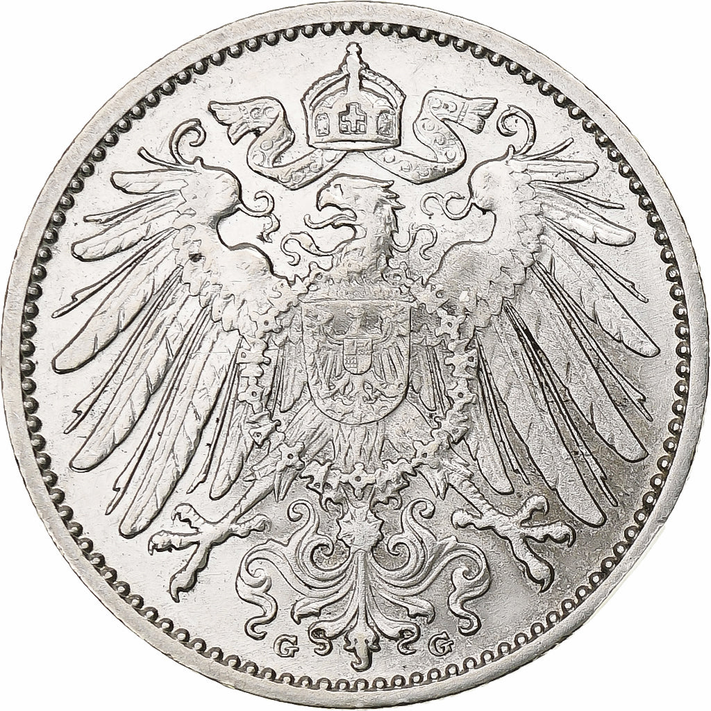 GERMANY - EMPIRE, Wilhelm II, Mark, 1910, Karlsruhe, Silver, AU(50-53), KM:14