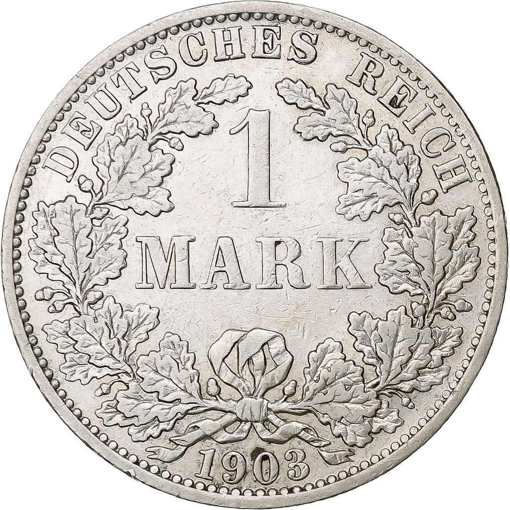 Coin, GERMANY - EMPIRE, Wilhelm II, Mark, 1903, Berlin, EF(40-45), Silver, KM:14