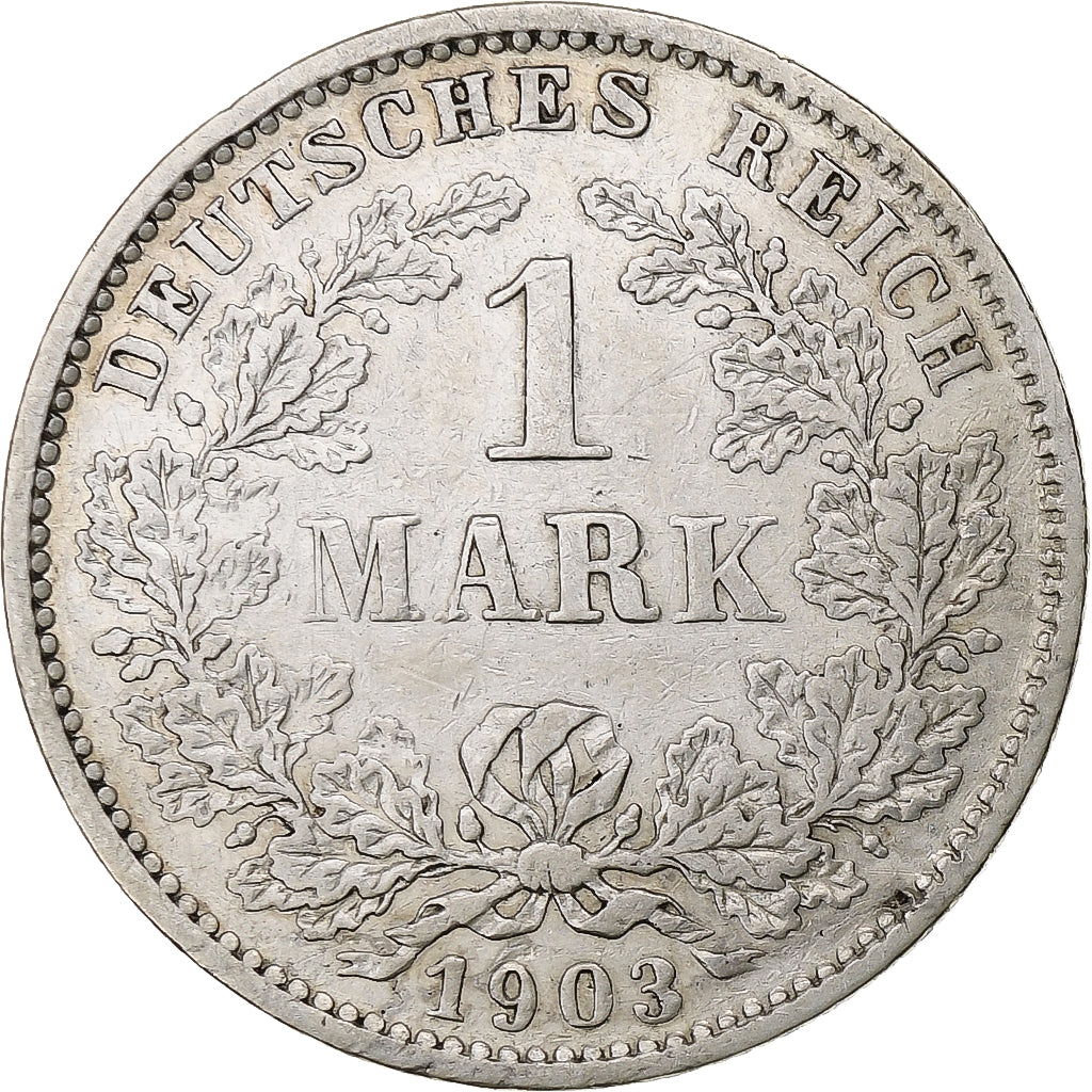 Münze, GERMANY - EMPIRE, Wilhelm II, Mark, 1903, Muldenhütten, SS, Silber
