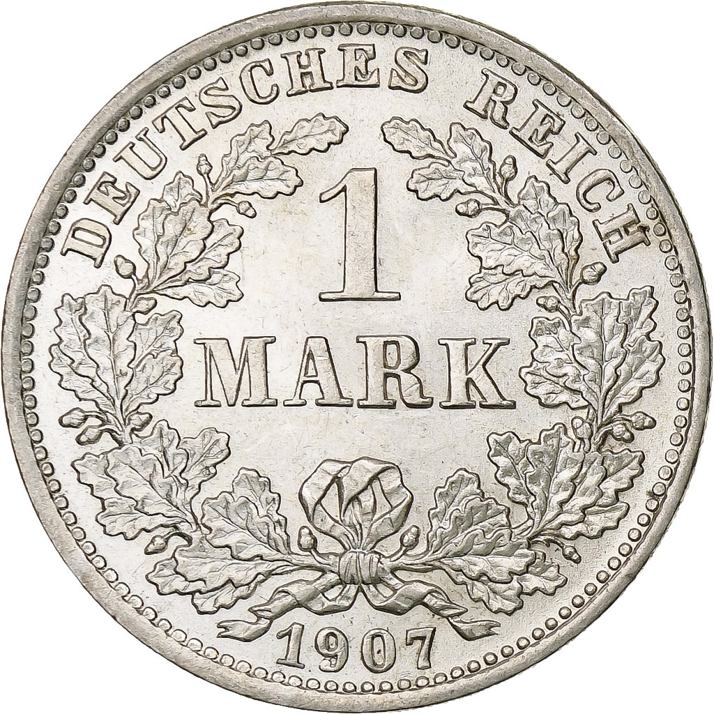 Munten, DUITSLAND - KEIZERRIJK, Wilhelm II, Mark, 1907, Munich, ZF+, Zilver
