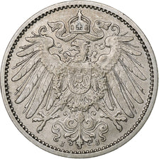 GERMANY - EMPIRE, Wilhelm II, Mark, 1907, Hambourg, Silver, EF(40-45), KM:14