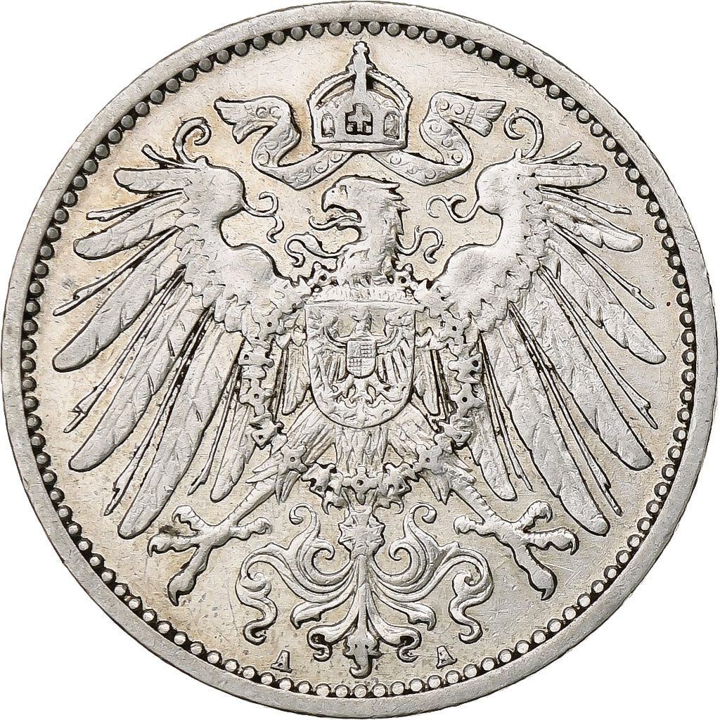 DUITSLAND - KEIZERRIJK, Wilhelm II, Mark, 1907, Berlin, Zilver, ZF, KM:14