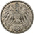 ALEMANIA - IMPERIO, Wilhelm II, Mark, 1907, Hambourg, Plata, BC+, KM:14