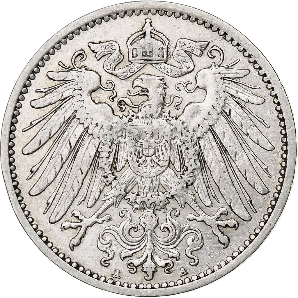 DUITSLAND - KEIZERRIJK, Wilhelm II, Mark, 1907, Berlin, Zilver, ZF, KM:14