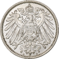 GERMANY - EMPIRE, Wilhelm II, Mark, 1914, Berlin, Silver, AU(50-53), KM:14