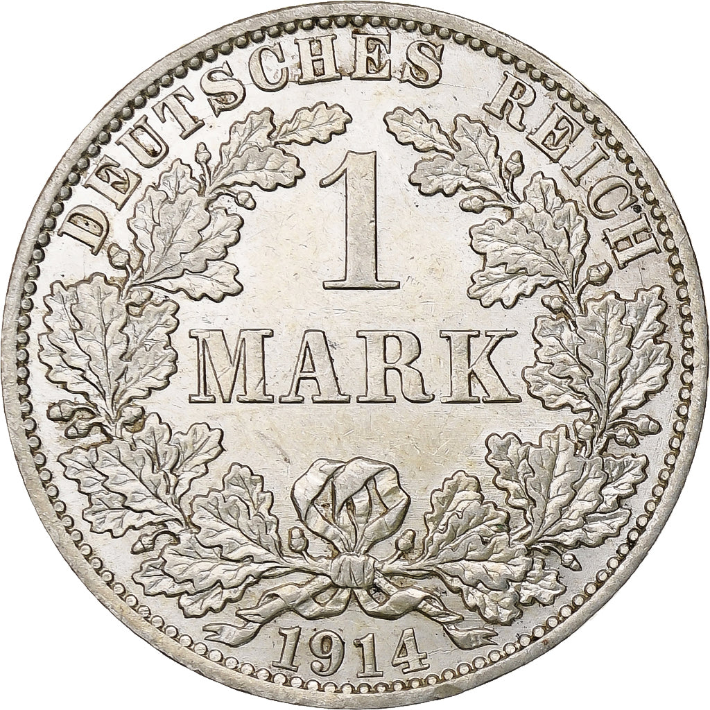 DUITSLAND - KEIZERRIJK, Wilhelm II, Mark, 1914, Berlin, Zilver, ZF+, KM:14