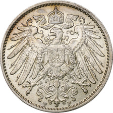 GERMANY - EMPIRE, Wilhelm II, Mark, 1914, Stuttgart, Silver, MS(60-62)