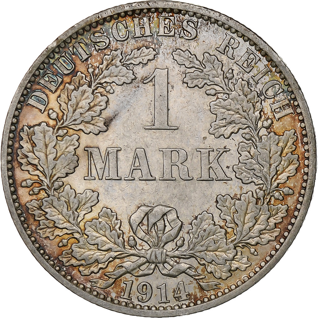 GERMANY - EMPIRE, Wilhelm II, Mark, 1914, Berlin, Silber, SS+, KM:14