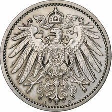 GERMANY - EMPIRE, Wilhelm II, Mark, 1914, Berlin, Silver, EF(40-45), KM:14