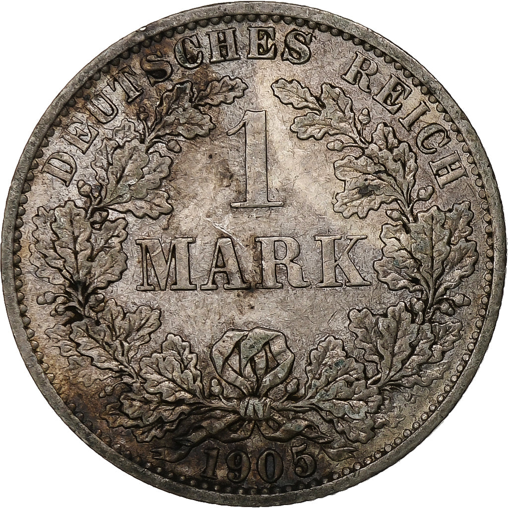 Coin, GERMANY - EMPIRE, Wilhelm II, Mark, 1905, Berlin, EF(40-45), Silver, KM:14