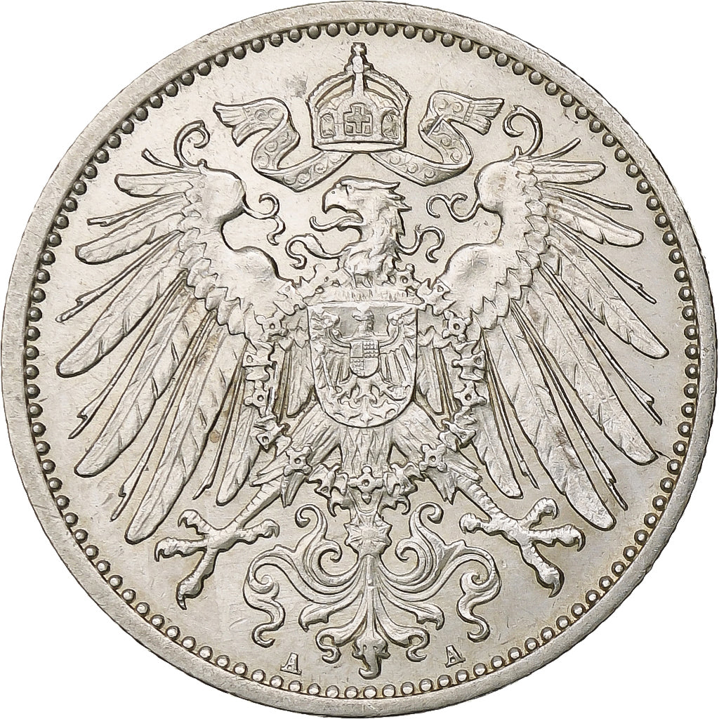 GERMANY - EMPIRE, Wilhelm II, Mark, 1905, Berlin, Silver, AU(50-53), KM:14