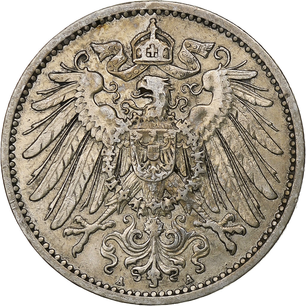 Coin, GERMANY - EMPIRE, Wilhelm II, Mark, 1905, Berlin, EF(40-45), Silver, KM:14