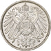 GERMANY - EMPIRE, Wilhelm II, Mark, 1915, Berlin, AU(50-53), Silver, KM:14