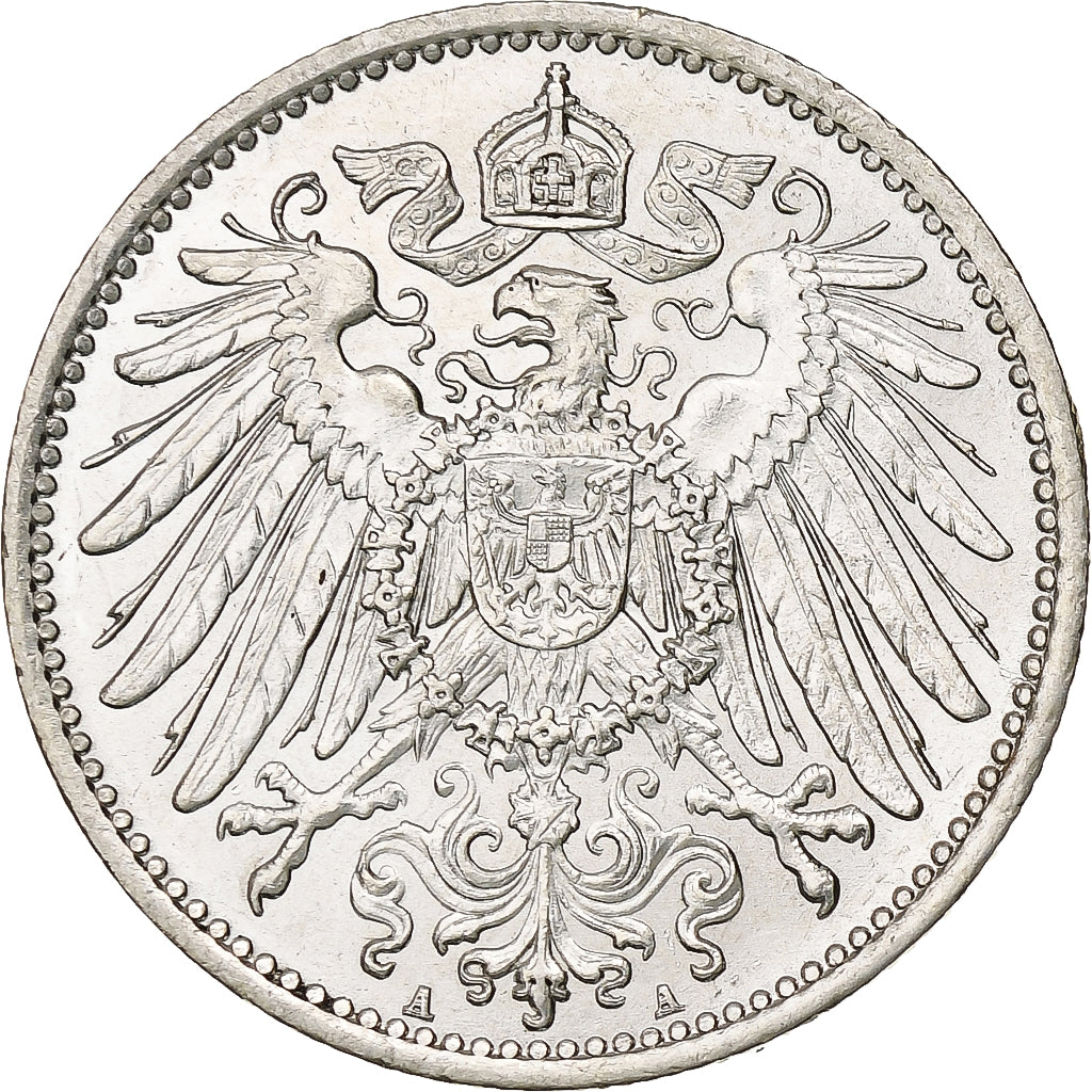GERMANIA - IMPERO, Wilhelm II, Mark, 1915, Berlin, Argento, SPL, KM:14