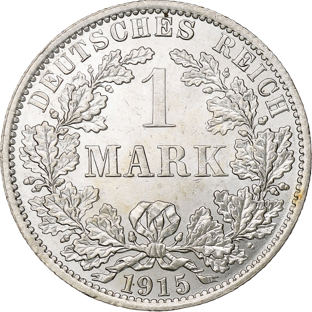 GERMANIA - IMPERO, Wilhelm II, Mark, 1915, Berlin, Argento, SPL, KM:14
