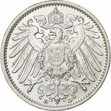 Coin, GERMANY - EMPIRE, Wilhelm II, Mark, 1915, Munich, AU(55-58), Silver, KM:14