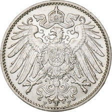 GERMANY - EMPIRE, Wilhelm II, Mark, 1915, Stuttgart, Silver, AU(50-53), KM:14