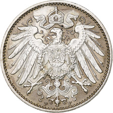 GERMANY - EMPIRE, Wilhelm II, Mark, 1915, Stuttgart, Silver, AU(50-53), KM:14
