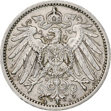 GERMANY - EMPIRE, Wilhelm II, Mark, 1915, Berlin, Silver, EF(40-45), KM:14