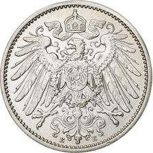 GERMANY - EMPIRE, Wilhelm II, Mark, 1911, Muldenhütten, Silver, AU(50-53)