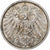 ALEMANIA - IMPERIO, Wilhelm II, Mark, 1911, Muldenhütten, Plata, MBC+, KM:14