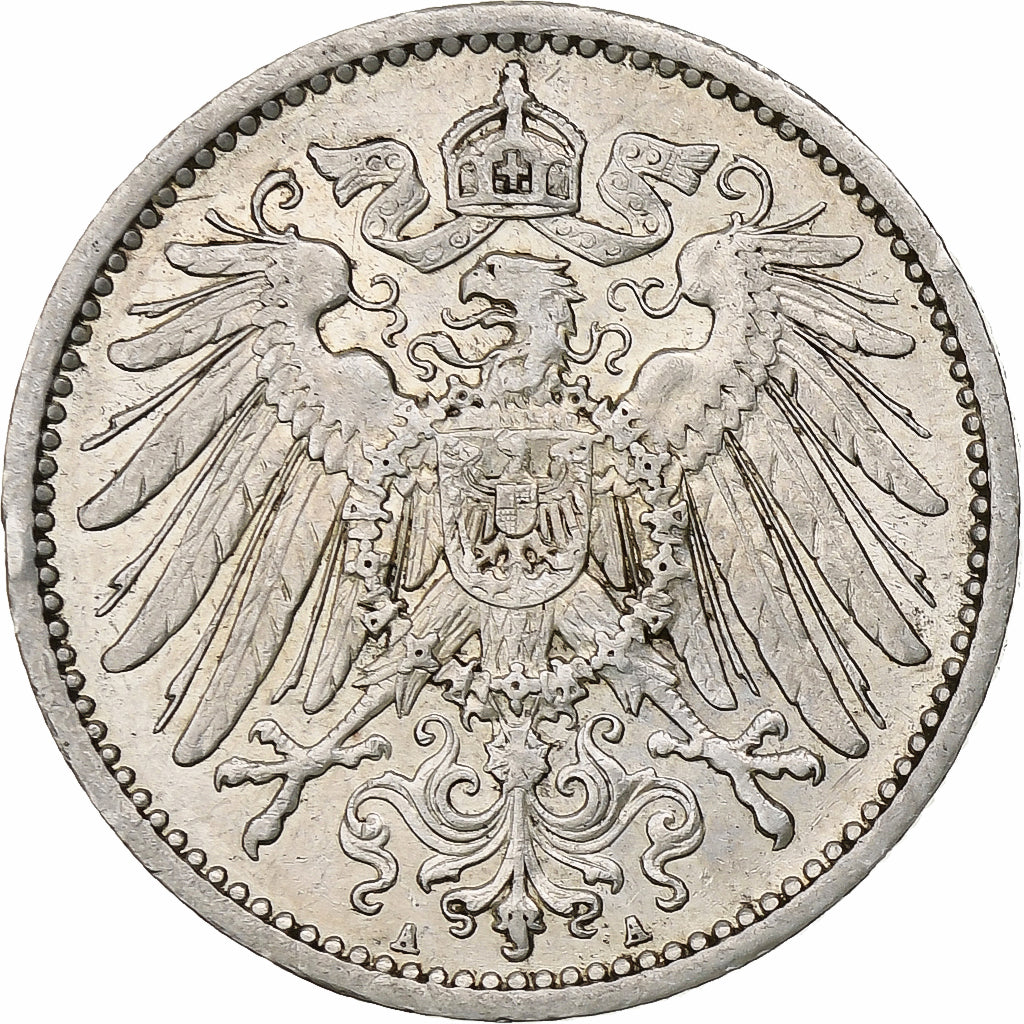 Coin, GERMANY - EMPIRE, Wilhelm II, Mark, 1911, Berlin, EF(40-45), Silver, KM:14
