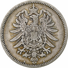 GERMANY - EMPIRE, Wilhelm I, Mark, 1881, Berlin, Silber, S, KM:7