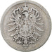 Empire allemand, Wilhelm I, Mark, 1881, Munich, Argent, TB, KM:7