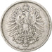 GERMANY - EMPIRE, Wilhelm I, Mark, 1881, Berlin, Silver, VF(30-35), KM:7