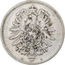 DUITSLAND - KEIZERRIJK, Wilhelm I, Mark, 1881, Munich, Zilver, FR, KM:7
