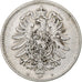GERMANY - EMPIRE, Wilhelm I, Mark, 1881, Munich, Silver, VF(20-25), KM:7