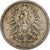 NIEMCY - IMPERIUM, Wilhelm I, Mark, 1881, Berlin, Srebro, VF(30-35), KM:7