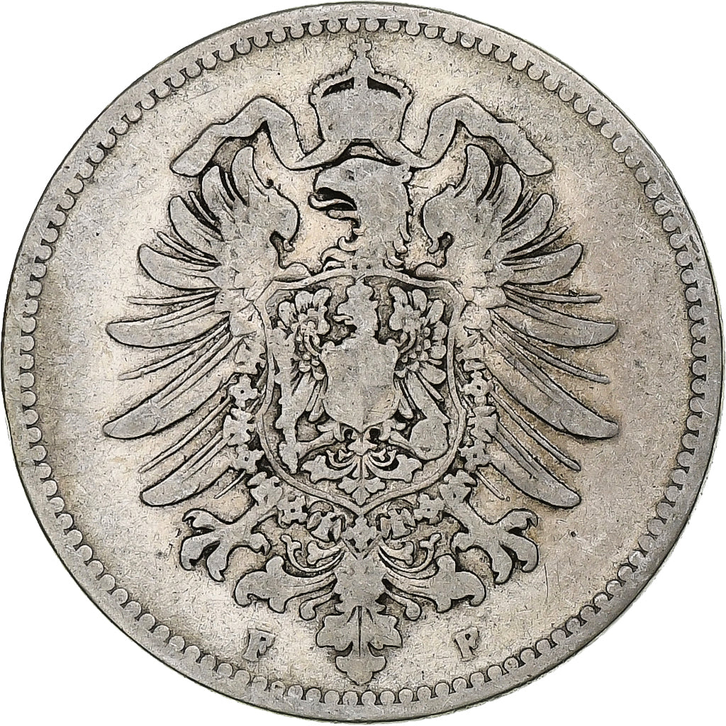 Monnaie, GERMANY - EMPIRE, Wilhelm I, Mark, 1874, Stuttgart, TB, Argent, KM:7