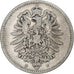 Moneta, GERMANIA - IMPERO, Wilhelm I, Mark, 1874, Stuttgart, MB, Argento, KM:7