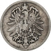 Monnaie, GERMANY - EMPIRE, Wilhelm I, Mark, 1875, Karlsruhe, TB, Argent, KM:7