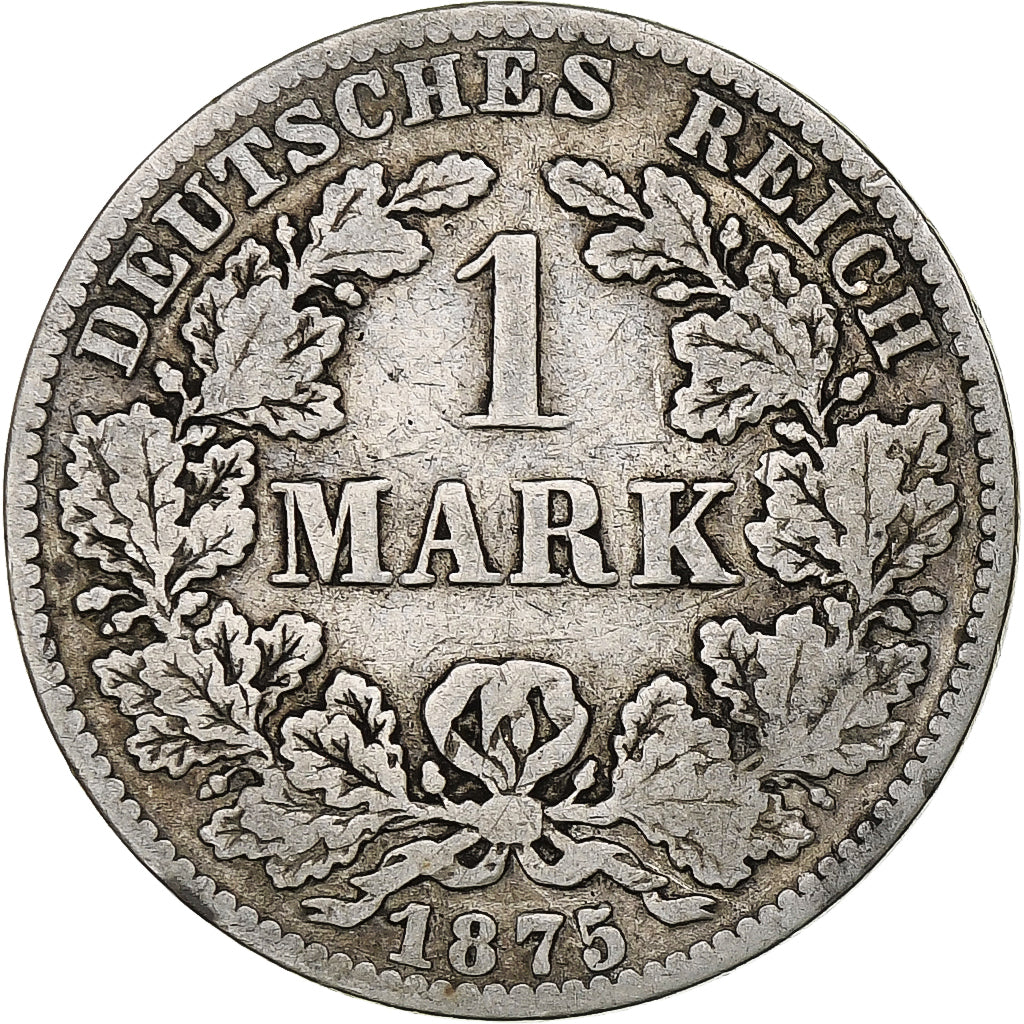 GERMANY - EMPIRE, Wilhelm I, Mark, 1875, Hanovre, Silver, VF(20-25), KM:7