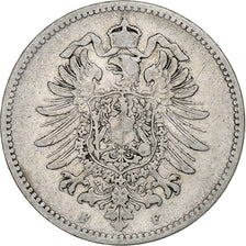 Coin, GERMANY - EMPIRE, Wilhelm I, Mark, 1875, Stuttgart, F(12-15), Silver, KM:7