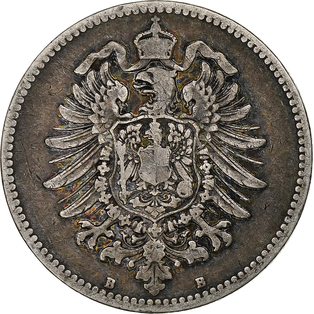 GERMANY - EMPIRE, Wilhelm I, Mark, 1874, Hanovre, Silver, EF(40-45), KM:7