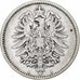 GERMANY - EMPIRE, Wilhelm I, Mark, 1874, Berlin, EF(40-45), Silver, KM:7