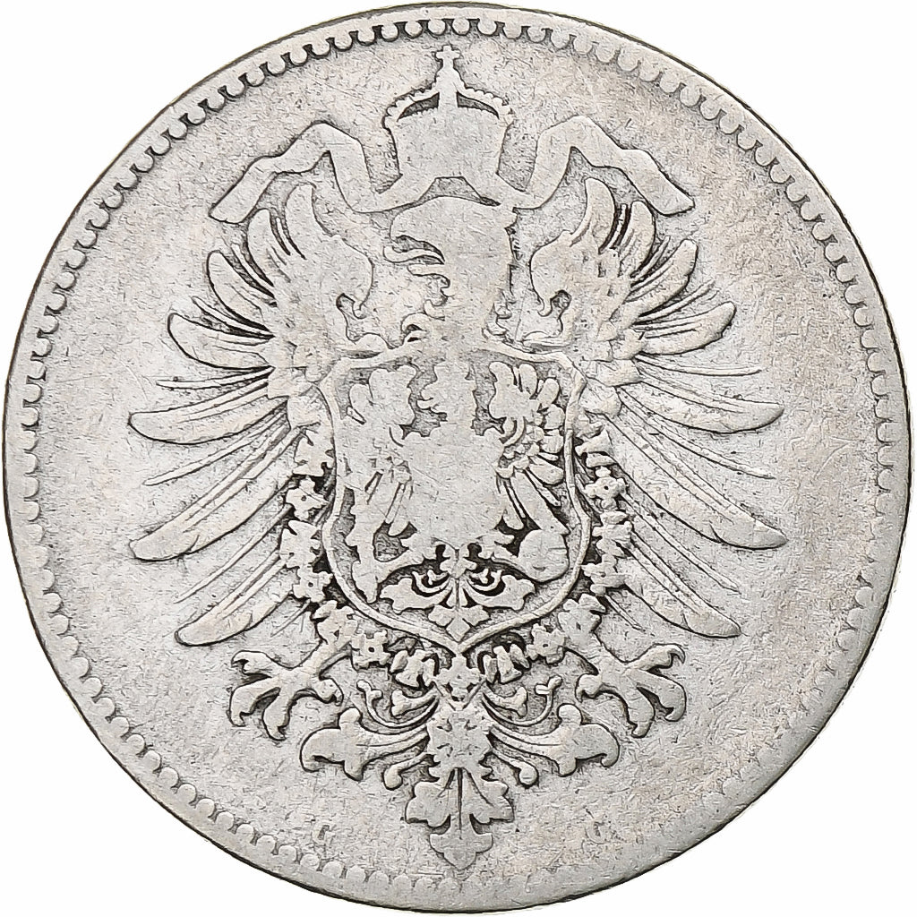 Munten, DUITSLAND - KEIZERRIJK, Wilhelm I, Mark, 1874, Karlsruhe, FR, Zilver