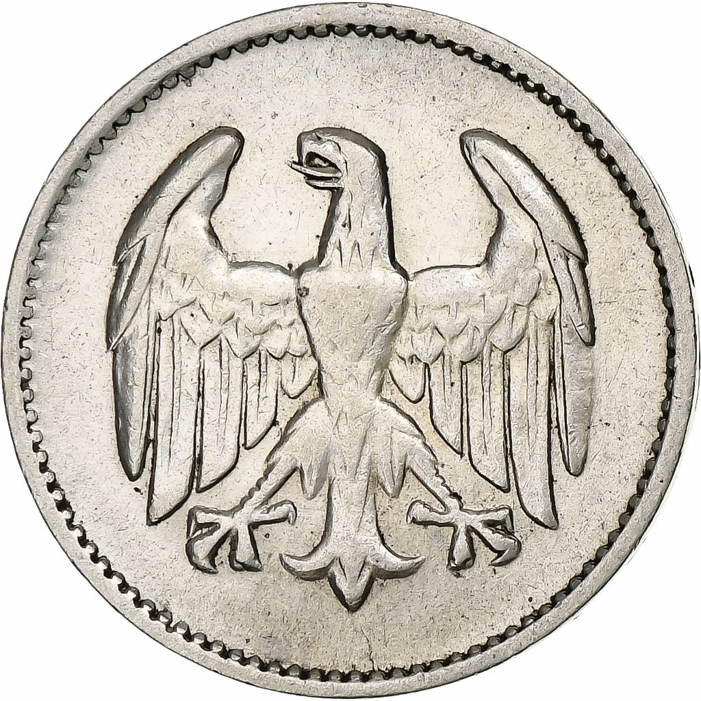 Coin, GERMANY, WEIMAR REPUBLIC, Mark, 1924, Stuttgart, EF(40-45), Silver, KM:42