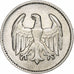 Munten, Duitsland, Weimarrepubliek, Mark, 1924, Stuttgart, ZF, Zilver, KM:42