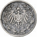 GERMANY - EMPIRE, 1/2 Mark, 1919, Hambourg, Silver, AU(50-53), KM:17