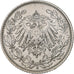 GERMANY - EMPIRE, 1/2 Mark, 1919, Muldenhütten, Silver, AU(50-53), KM:17