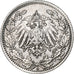 GERMANY - EMPIRE, 1/2 Mark, 1919, Berlin, Silver, EF(40-45), KM:17