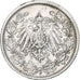 GERMANY - EMPIRE, 1/2 Mark, 1909, Stuttgart, Silver, AU(50-53), KM:17