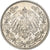 Coin, GERMANY - EMPIRE, 1/2 Mark, 1907, Hambourg, AU(50-53), Silver, KM:17