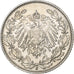 Coin, GERMANY - EMPIRE, 1/2 Mark, 1907, Hambourg, AU(50-53), Silver, KM:17